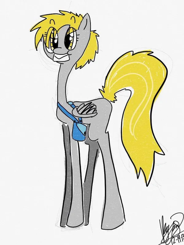 digital fanart of Derpy Hooves