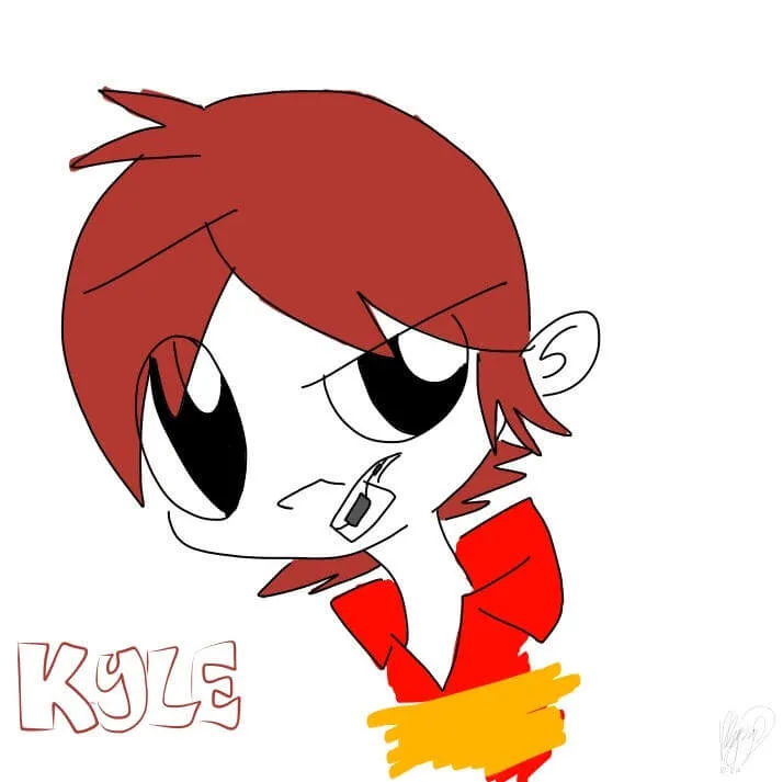 digital headshot fanart of Kyle