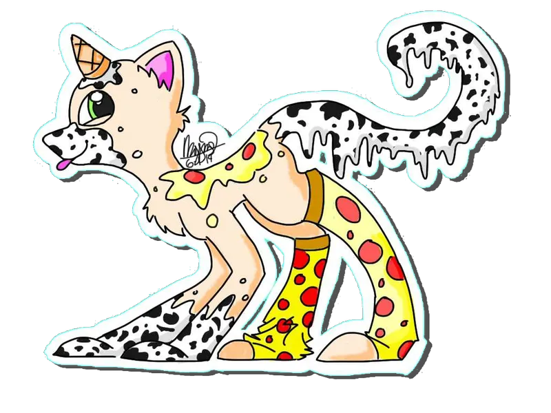 furry drawing of Ice Cream Pizza