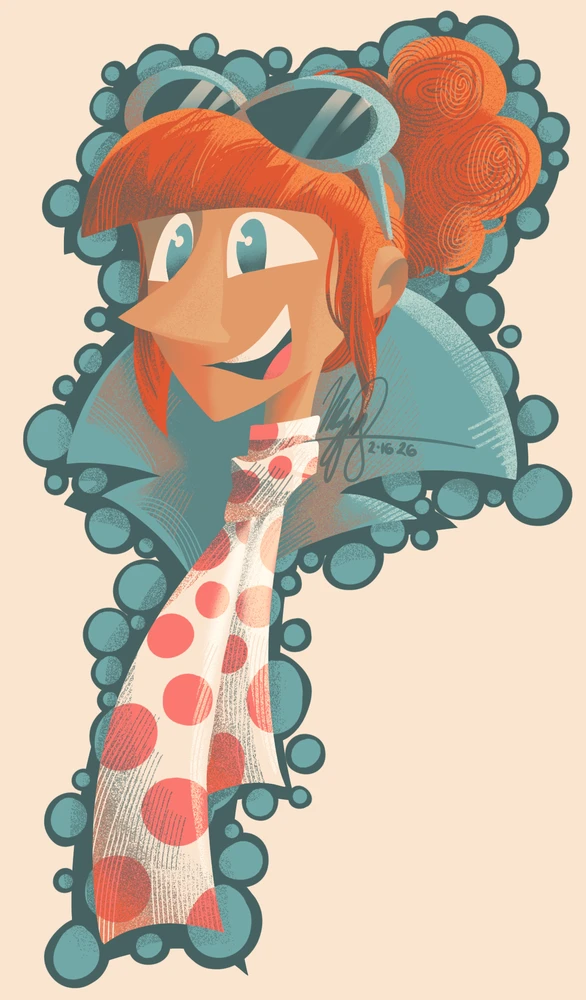 digital lineless headshot of Lucy
